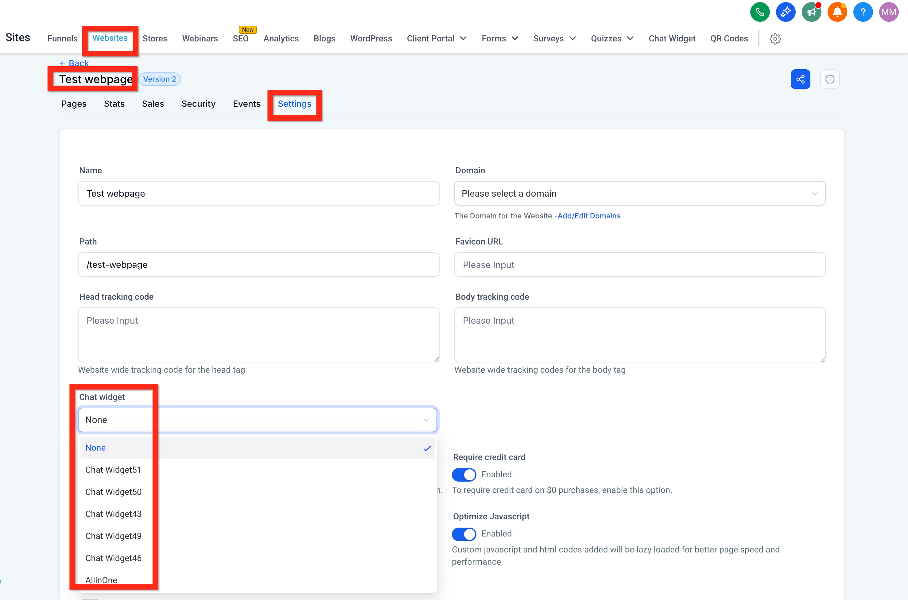 لوحة تحكم SalesMFast