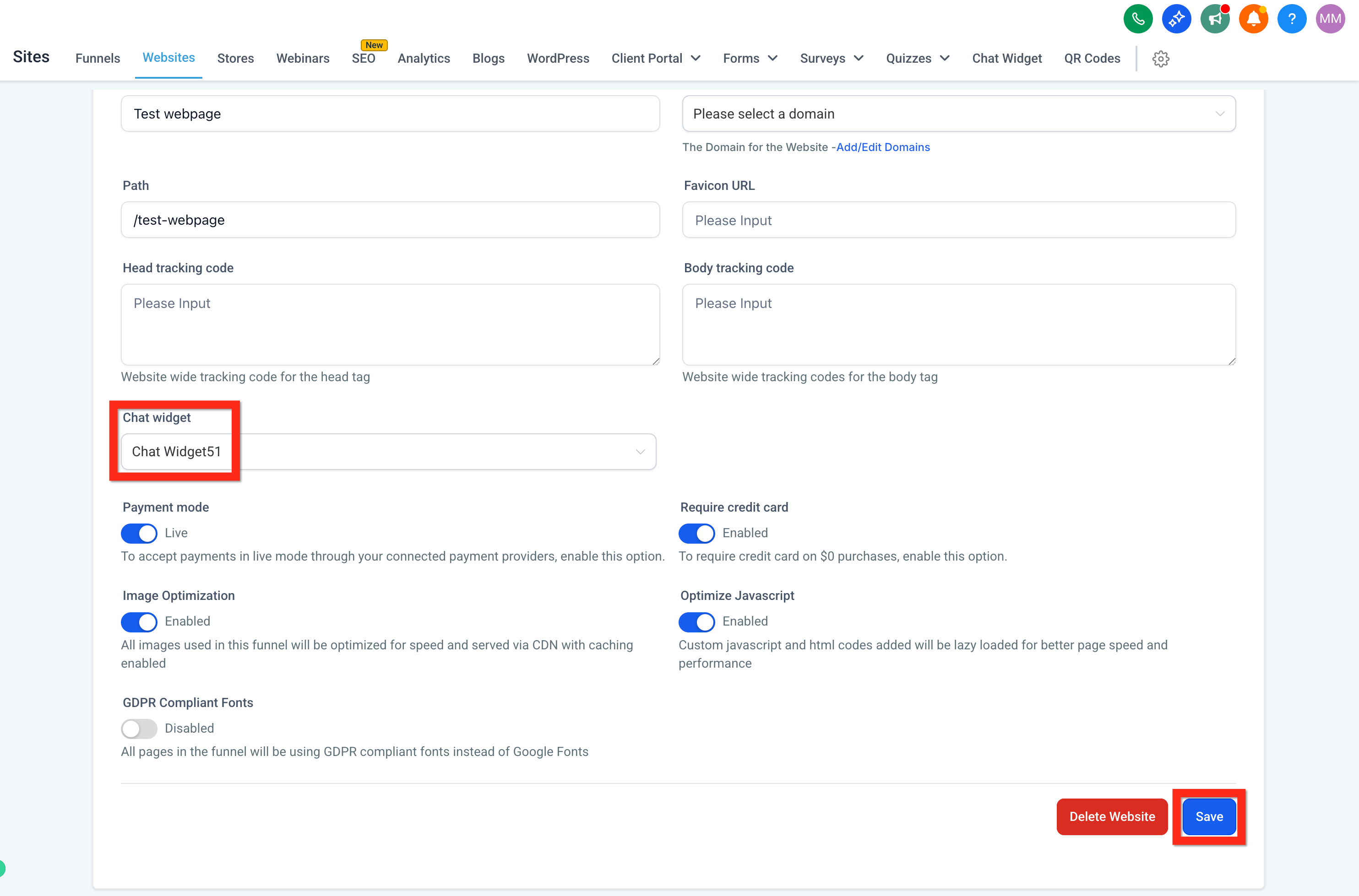 لوحة تحكم SalesMFast