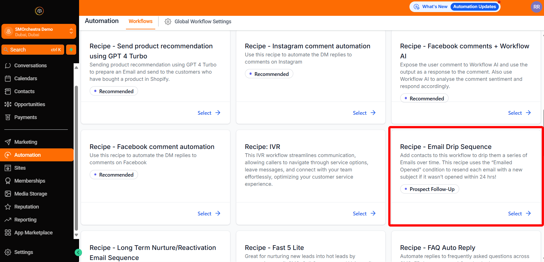 اختيار قالب