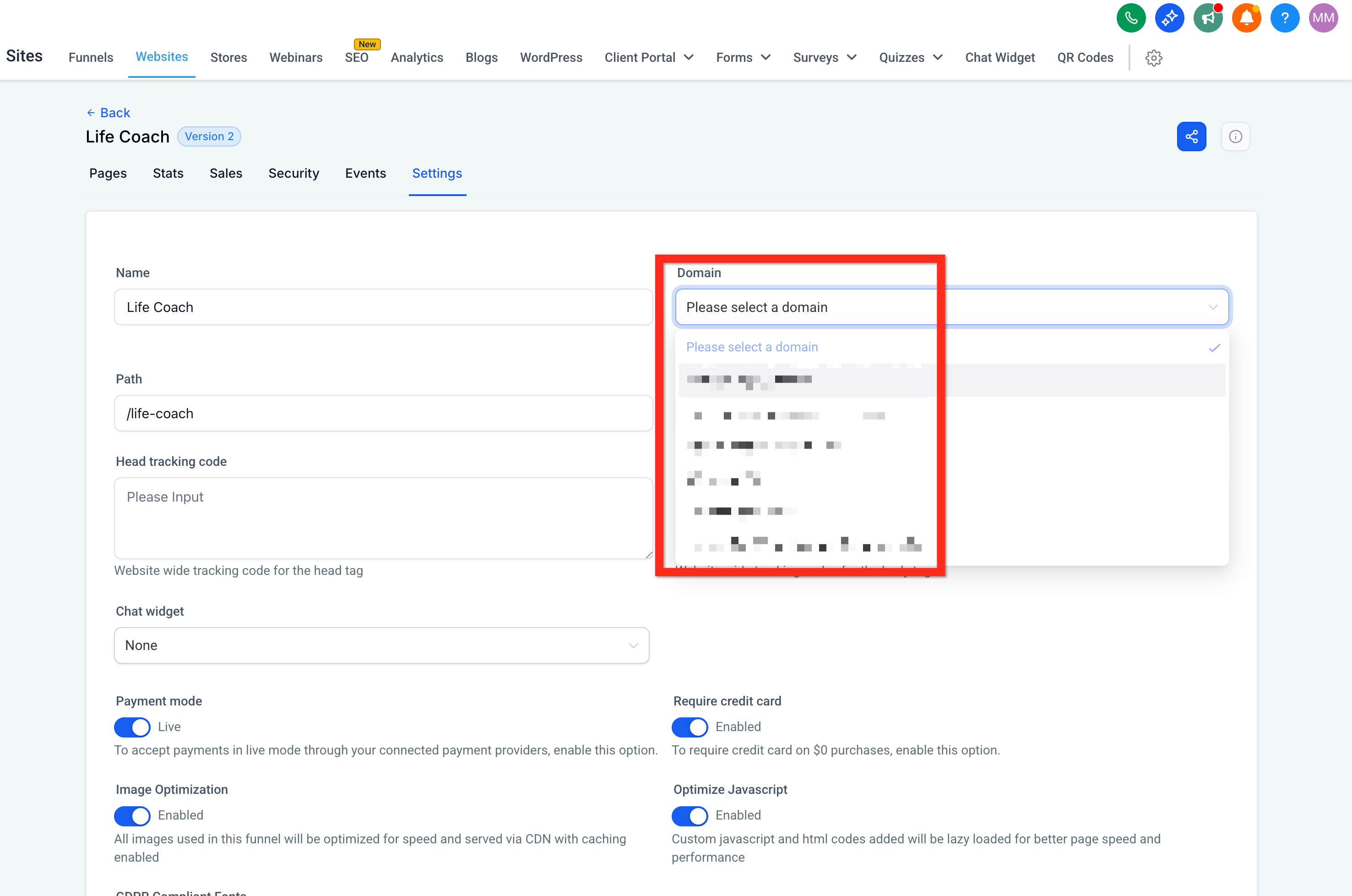 إطلاق موقع ويب