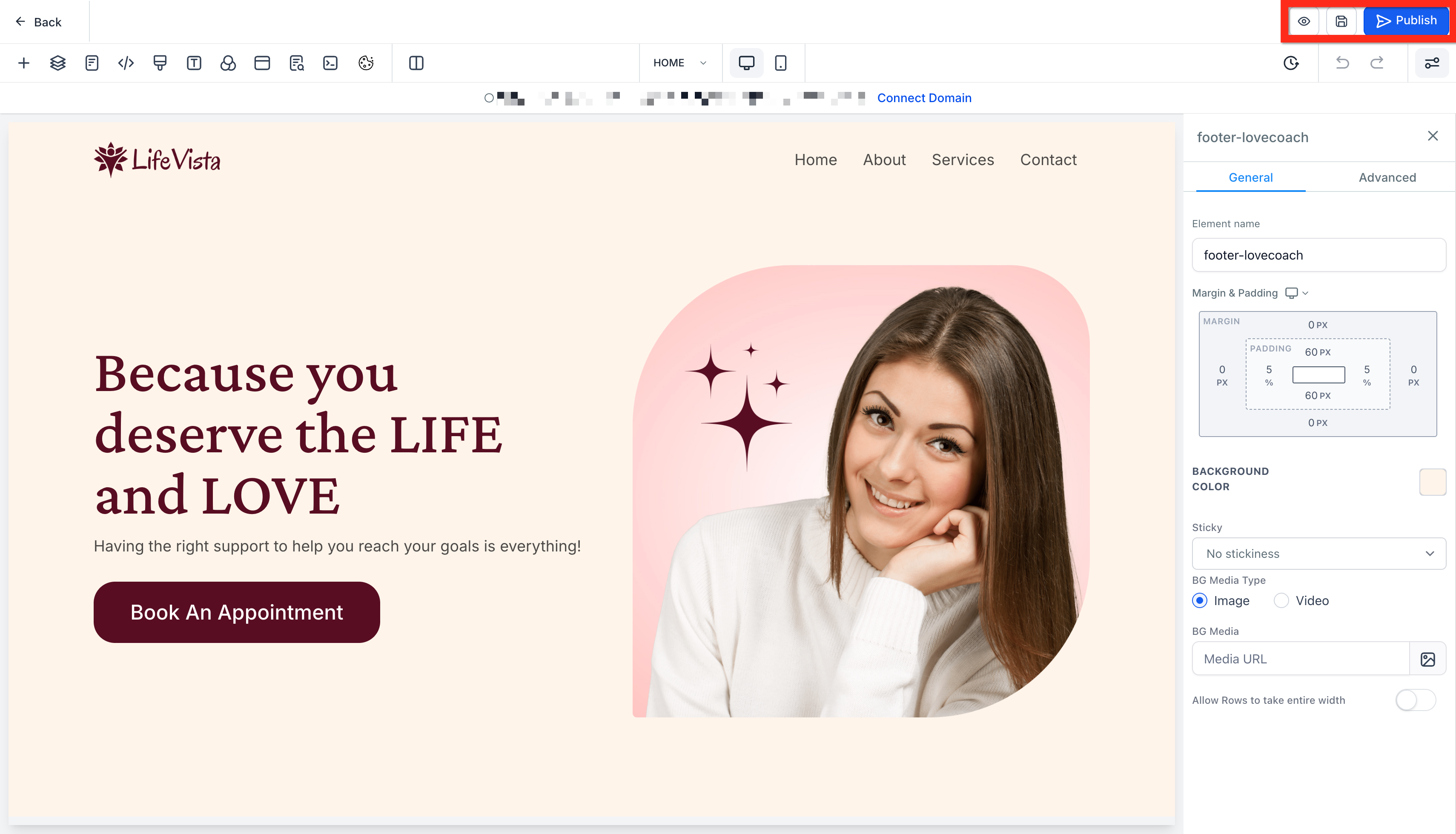 إطلاق موقع ويب