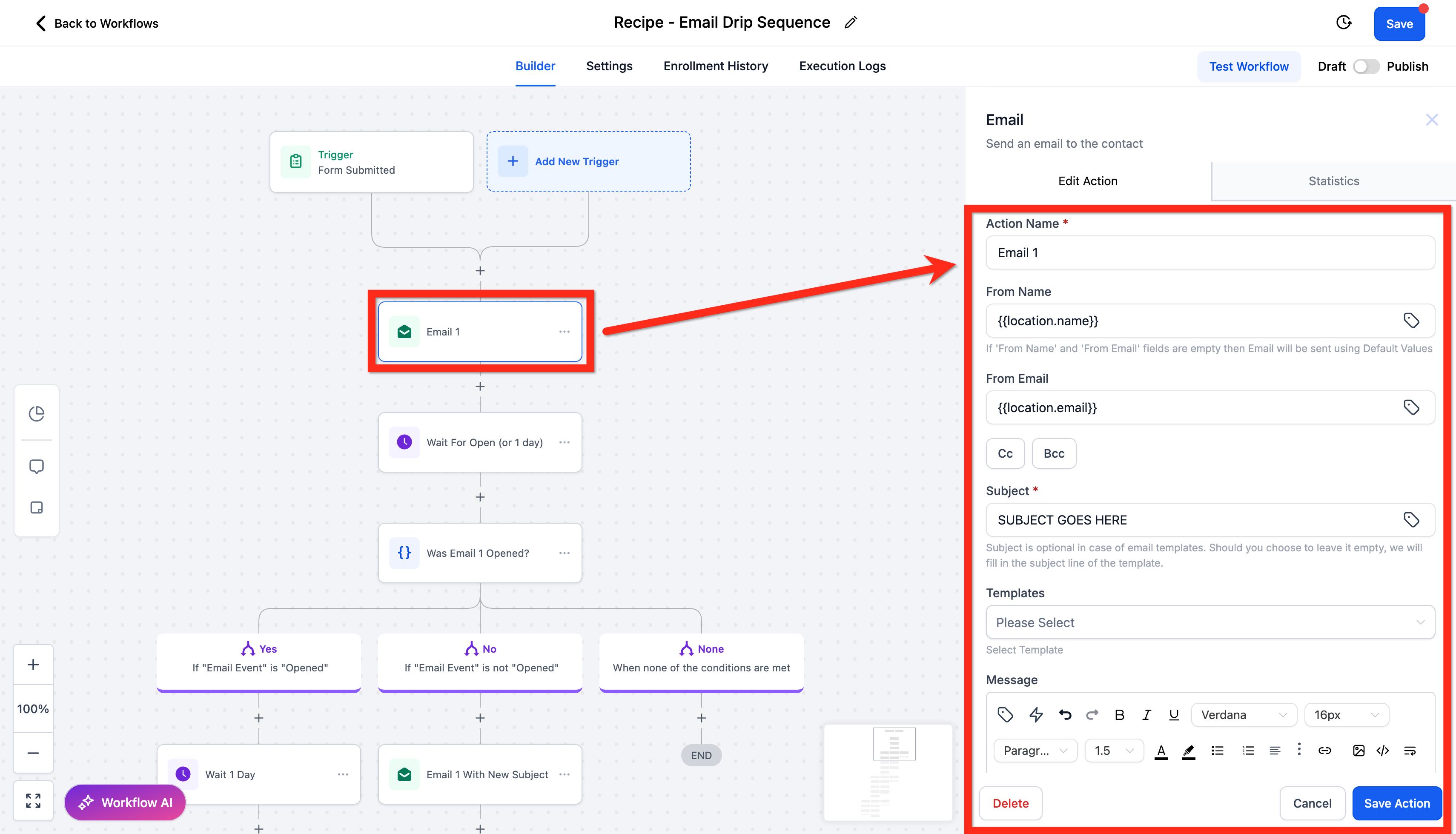 اختيار قالب